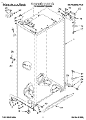 CABINET Diagram and Parts List for KSSS42DAW03  KitchenAid Refrigerator