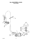 FILL AND OVERFILL Diagram and Parts List for KUDM22HT1  KitchenAid Dishwasher