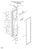 FREEZER DOOR Diagram and Parts List for GD25DCXHS01  Whirlpool Refrigerator