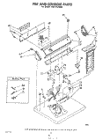 TOP AND CONSOLE , LITERATURE AND OPTIONAL Diagram and Parts List for LG6101XSW0  Whirlpool Dryer