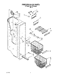 FREEZER LINER Diagram and Parts List for 6ED22DQXAW00  Whirlpool Refrigerator