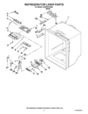 REFRIGERATOR LINER PARTS Diagram and Parts List for GX5FHTXVQ06  Whirlpool Refrigerator