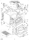 CABINET Diagram and Parts List for KGYE870BAL0  KitchenAid Dryer