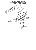 Part Location Diagram of WPW10021200 Whirlpool Control Panel