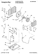 UNIT Diagram and Parts List for BHAC0500BS0  Whirlpool Air Conditioner
