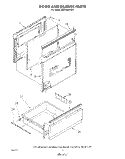 DOOR AND DRAWER Diagram and Parts List for RM978BXVN0  Whirlpool Microwave Oven Combo