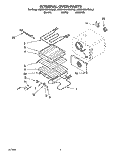 INTERNAL OVEN Diagram and Parts List for KEDH207BAL2  KitchenAid Range