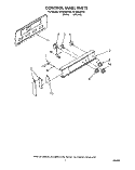 CONTROL PANEL Diagram and Parts List for RF3020XVW2  Whirlpool Range