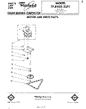 MOTOR AND DRIVE , LIT/OPTIONAL Diagram and Parts List for TF8503XLP1  Whirlpool Trash Compactor