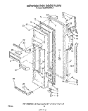 REFRIGERATOR DOOR Diagram and Parts List for ED26MKXRWR0  Whirlpool Refrigerator