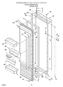 REFRIGERATOR DOOR Diagram and Parts List for KSSP42QJS00  KitchenAid Refrigerator