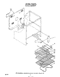 OVEN (CONTINUED) , LITERATURE AND OPTIONAL Diagram and Parts List for RE953PXPT1  Whirlpool Range