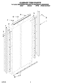 CABINET TRIM Diagram and Parts List for KSSS36QKT00  KitchenAid Refrigerator