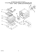 INTERNAL OVEN Diagram and Parts List for KEBS177DAL8  KitchenAid Wall Oven
