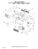 AIR FLOW PARTS Diagram and Parts List for WMH32517AB0  Whirlpool Microwave