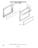 DOOR AND DRAWER Diagram and Parts List for RFE3000W1  Whirlpool Range