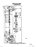 GEARCASE Diagram and Parts List for KAWE564WAL1  KitchenAid Washer