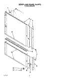 DOOR AND PANEL Diagram and Parts List for KUDA23SY0  KitchenAid Dishwasher