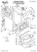 SECTION Diagram and Parts List for LEN2000KQ0  Whirlpool Dryer