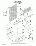 UNIT PARTS Diagram and Parts List for W5TYDWFXQ00  Whirlpool Refrigerator