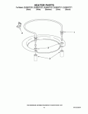 HEATER PARTS Diagram and Parts List for GU2800XTVB1  Whirlpool Dishwasher