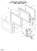 Part Location Diagram of 4312993 Whirlpool Panel, Glass (Black)