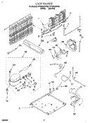 UNIT Diagram and Parts List for ET18PKXDW03  Whirlpool Refrigerator