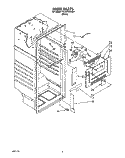 LINER Diagram and Parts List for TT14EKRXW01  Estate Refrigerator