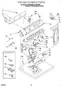 SECTION Diagram and Parts List for LET7848AZ2  Whirlpool Dryer
