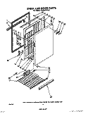 SHELF AND DOOR PARTS Diagram and Parts List for EV090FXPN5  Whirlpool Freezer