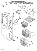 FREEZER LINER PARTS Diagram and Parts List for GS6SHEXNL01  Whirlpool Refrigerator