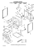 CHASSIS PARTS Diagram and Parts List for YWFE540H0AW0  Whirlpool Range