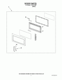 DOOR PARTS Diagram and Parts List for TMH16XSB7  Estate Microwave