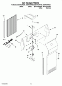 AIR FLOW PARTS, OPTIONAL PARTS (NOT INCLUDED) Diagram and Parts List for GS5VHAXWQ00  Whirlpool Refrigerator