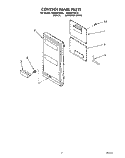 CONTROL PANEL, LITERATURE Diagram and Parts List for RM280PXAQ0  Whirlpool Wall Oven