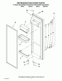 REFRIGERATOR DOOR PARTS Diagram and Parts List for ED5LHAXWQ02  Whirlpool Refrigerator