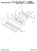 CONTROL PANEL Diagram and Parts List for KEBI241BBL2  KitchenAid Wall Oven
