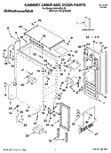 CABINET LINER AND DOOR PARTS Diagram and Parts List for KUIA15PLLS5  KitchenAid Ice Maker