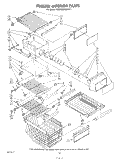 FREEZER INTERIOR Diagram and Parts List for KSRF26DSWHY1  KitchenAid Refrigerator