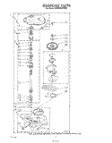 GEARCASE Diagram and Parts List for KAWE650VAL0  KitchenAid Washer
