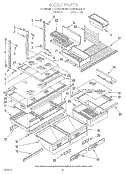 SHELF, LIT/OPTIONAL Diagram and Parts List for KTRI18KAAL10  Whirlpool Refrigerator