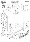 CABINET, LITERATURE Diagram and Parts List for 6ED22PKXFW03  Whirlpool Refrigerator