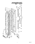 FREEZER DOOR Diagram and Parts List for ED20PKXAN00  Whirlpool Refrigerator