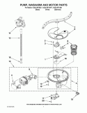 Part Location Diagram of WPW10418332 Whirlpool Pump & Motor