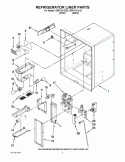 REFRIGERATOR LINER PARTS Diagram and Parts List for GI5FVAXVL02  Whirlpool Refrigerator