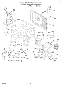 OVEN INTERIOR Diagram and Parts List for MC8131XEQ1  Whirlpool Wall Oven