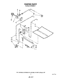 BURNER Diagram and Parts List for SB100PSR1  Whirlpool Range