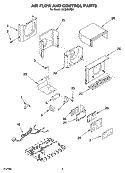 AIR FLOW AND CONTROL PARTS Diagram and Parts List for ACQ088PS0  Whirlpool Air Conditioner