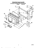 FREEZER DOOR Diagram and Parts List for ET25DQRAW00  Whirlpool Refrigerator
