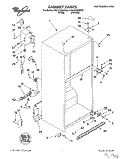 CABINET Diagram and Parts List for 4YET21DKDN02  Whirlpool Refrigerator